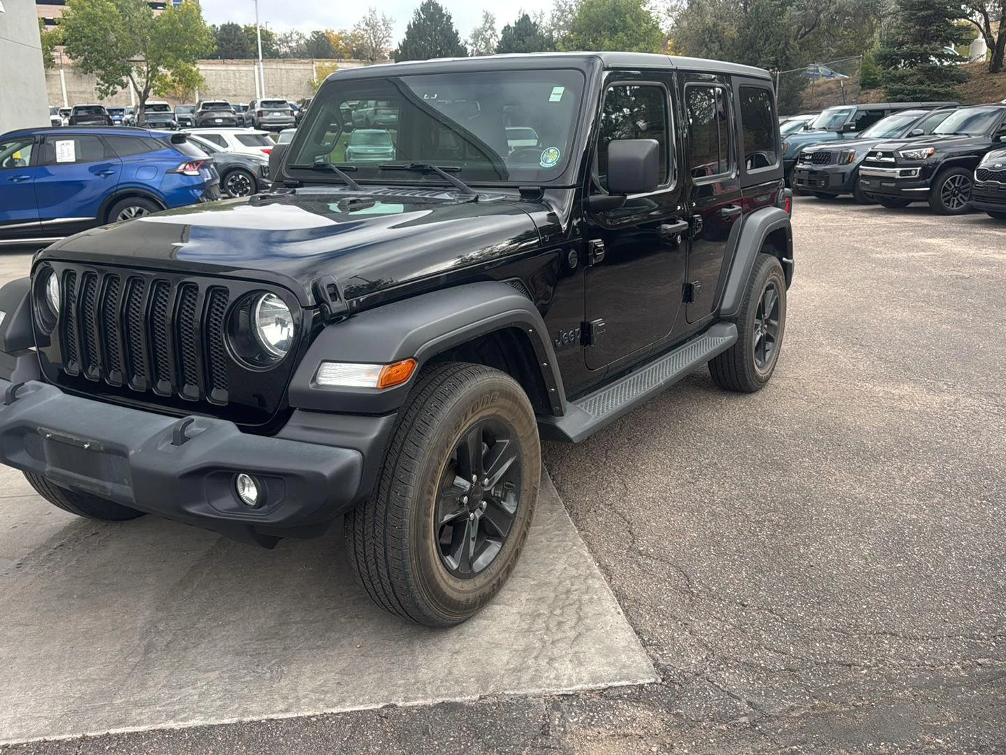 Used 2022 Black Clearcoat Jeep Unlimited Sport Altitude image 1