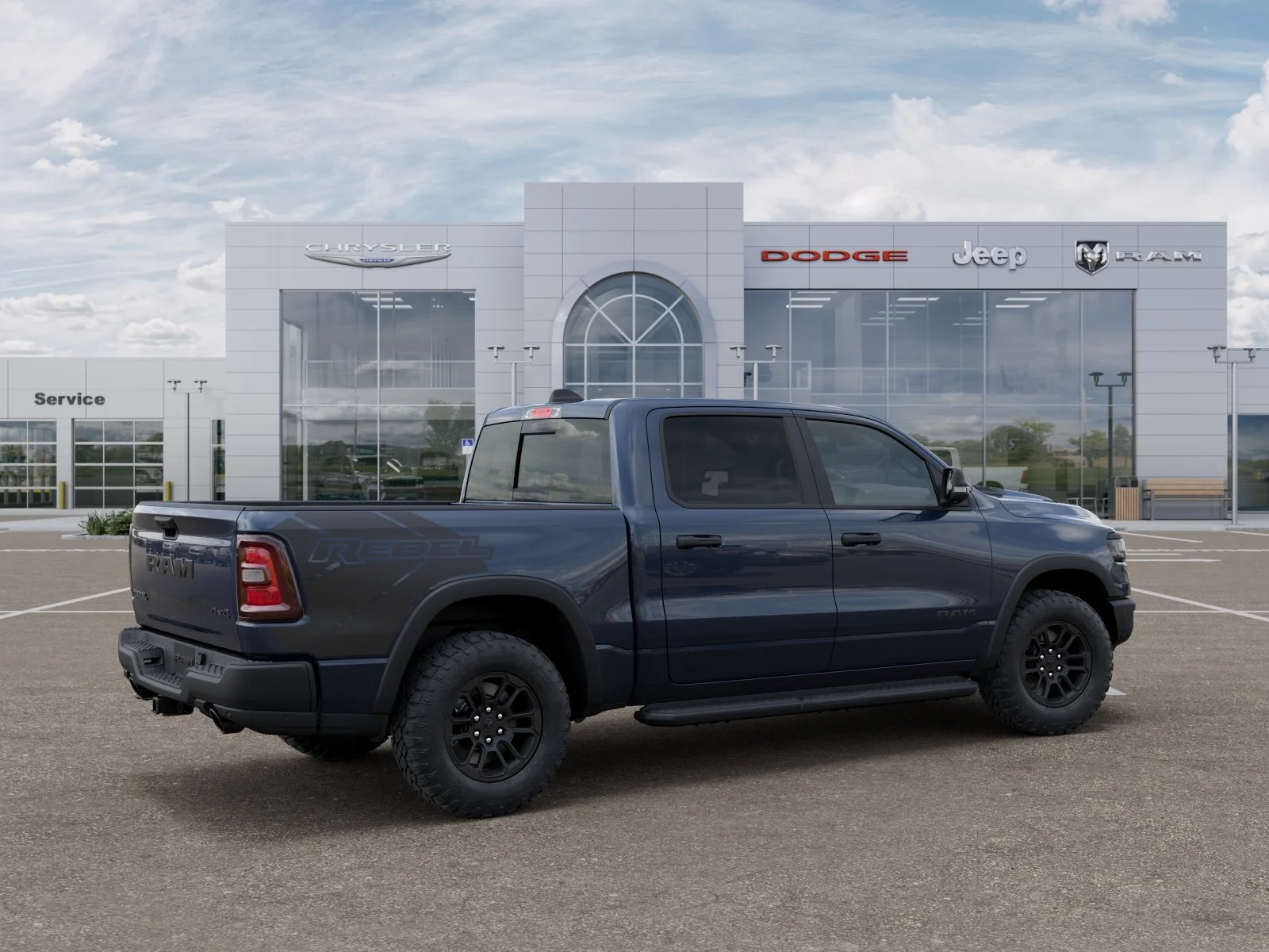 New 2026 Forged Blue Metallic Exterior Paint RAM Rebel image 48