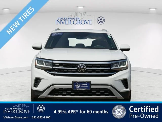 Certified 2023 Volkswagen Atlas Cross Sport SE w/Tech with VIN 1V2HE2CA7PC218979 for sale in Inver Grove Heights, Minnesota