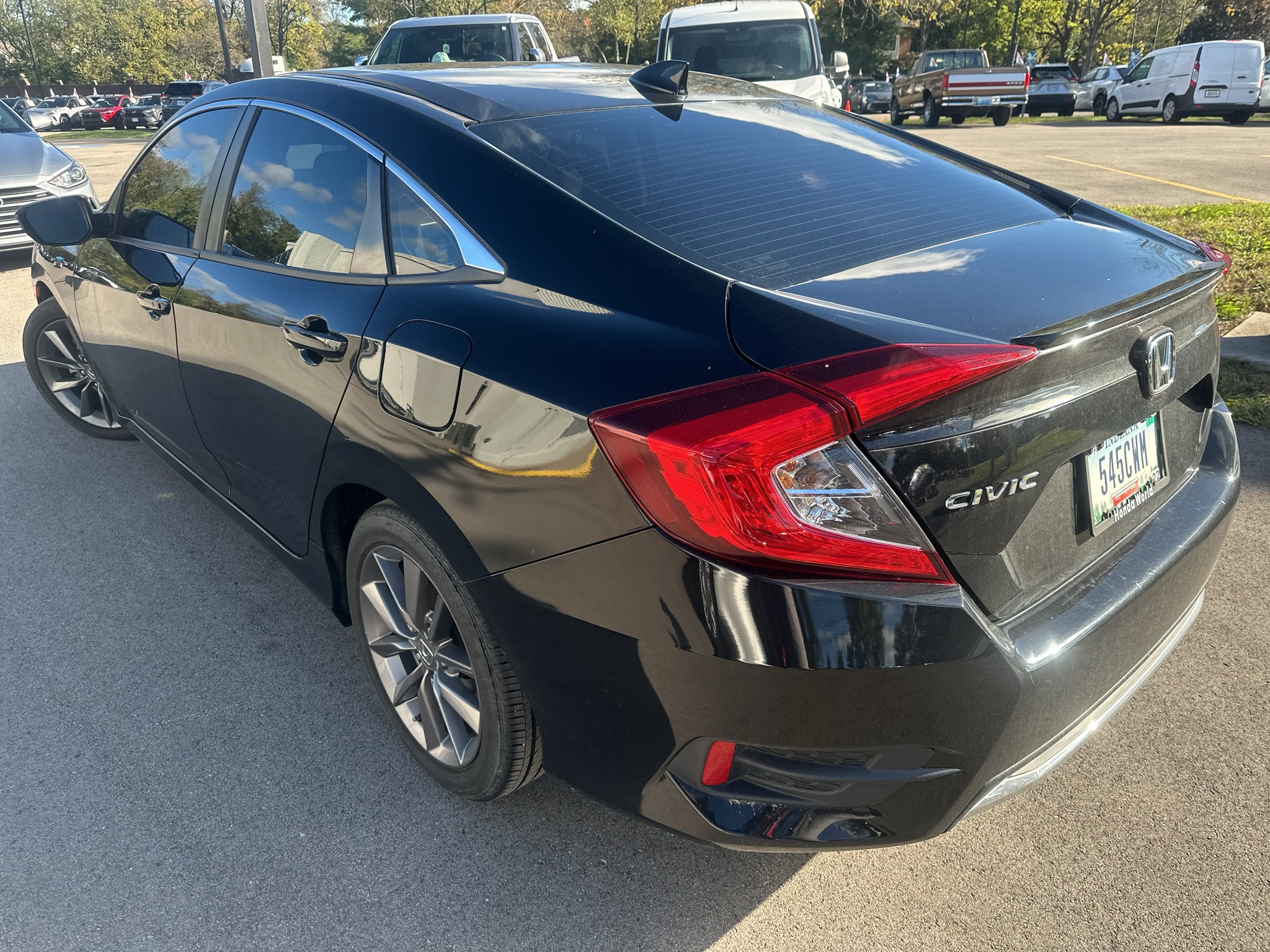 Used 2021 Crystal Black Pearl Honda EX image 3
