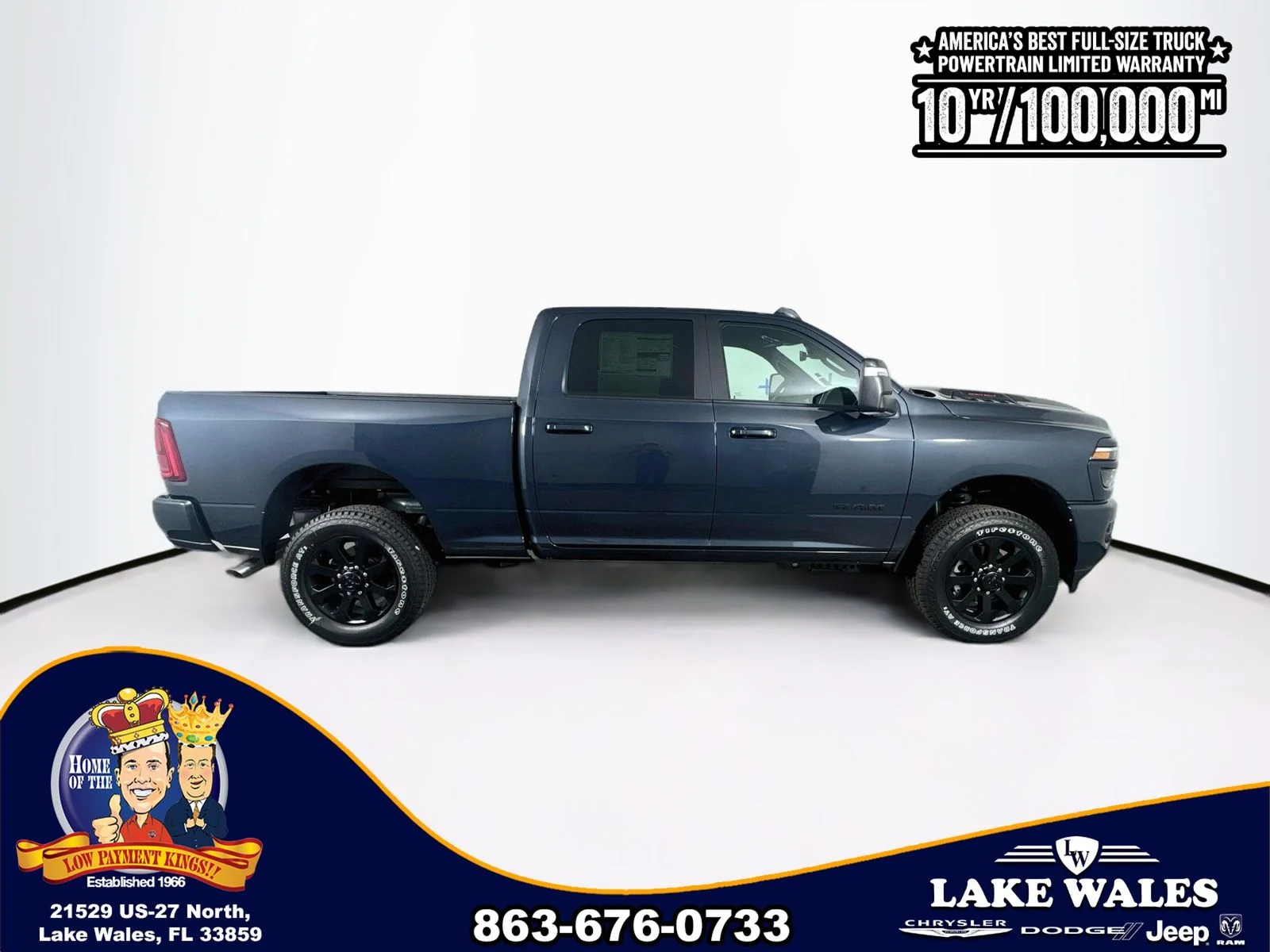 New 2026 Forged Blue Metallic Exterior Paint RAM Laramie image 8