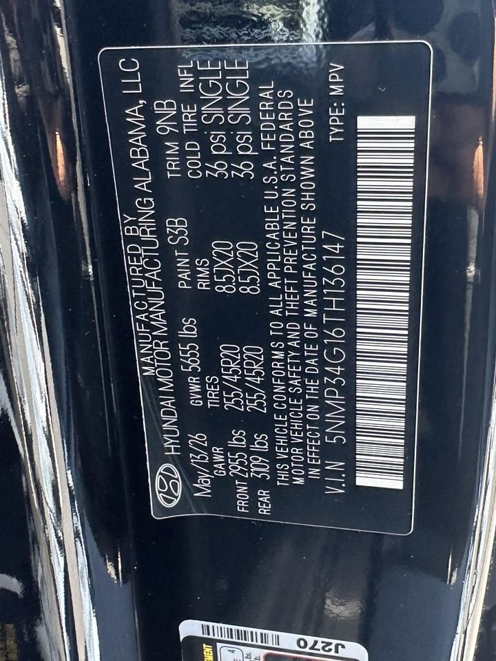 New 2026 Phantom Black Hyundai Limited 6P image 31