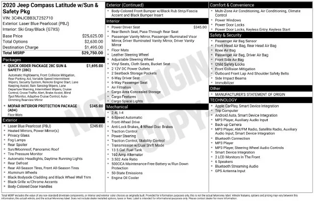 Used 2020 Blue Jeep Latitude image 6