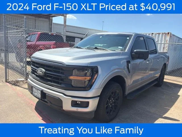 Used 2024 Iconic Silver Metallic Ford XLT image 1