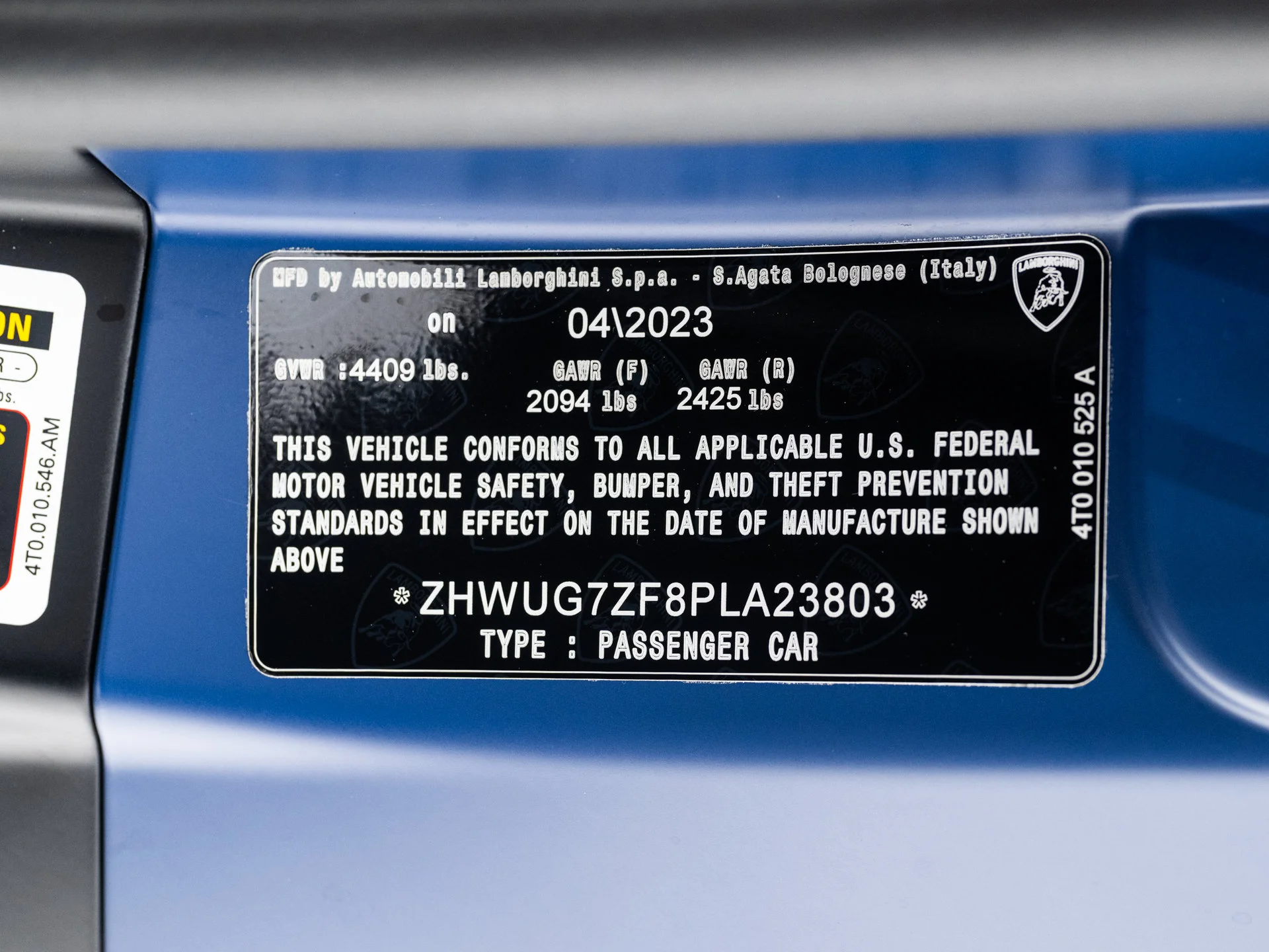 Used 2023 Blu Grifo Matte Lamborghini  image 37