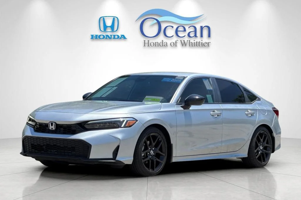 Certified Used 2025 Solar Silver Metallic Honda Sport image 39