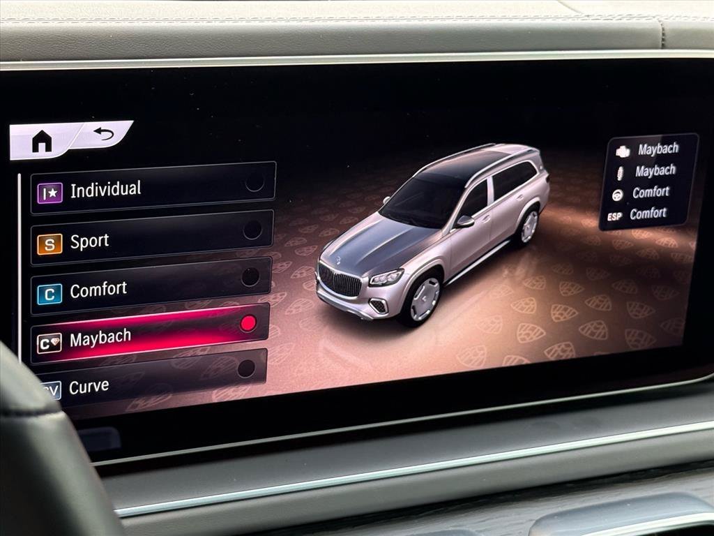 Certified Used 2025 Cirrus Silver (Upper) / Obsidian Black Metallic (Lower) Mercedes-Benz Maybach GLS 600 image 25