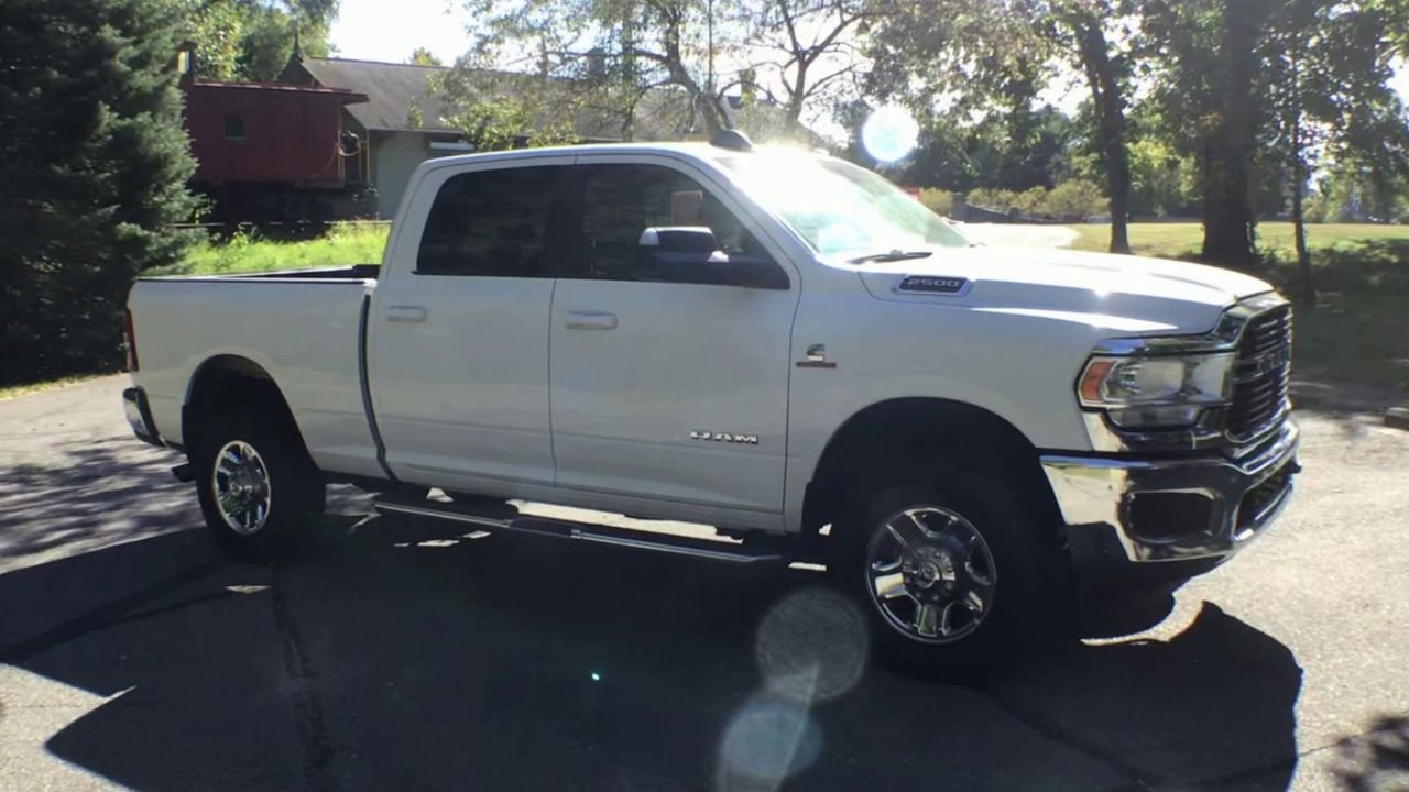 Used 2021 Bright White Clearcoat Ram Big Horn image 2