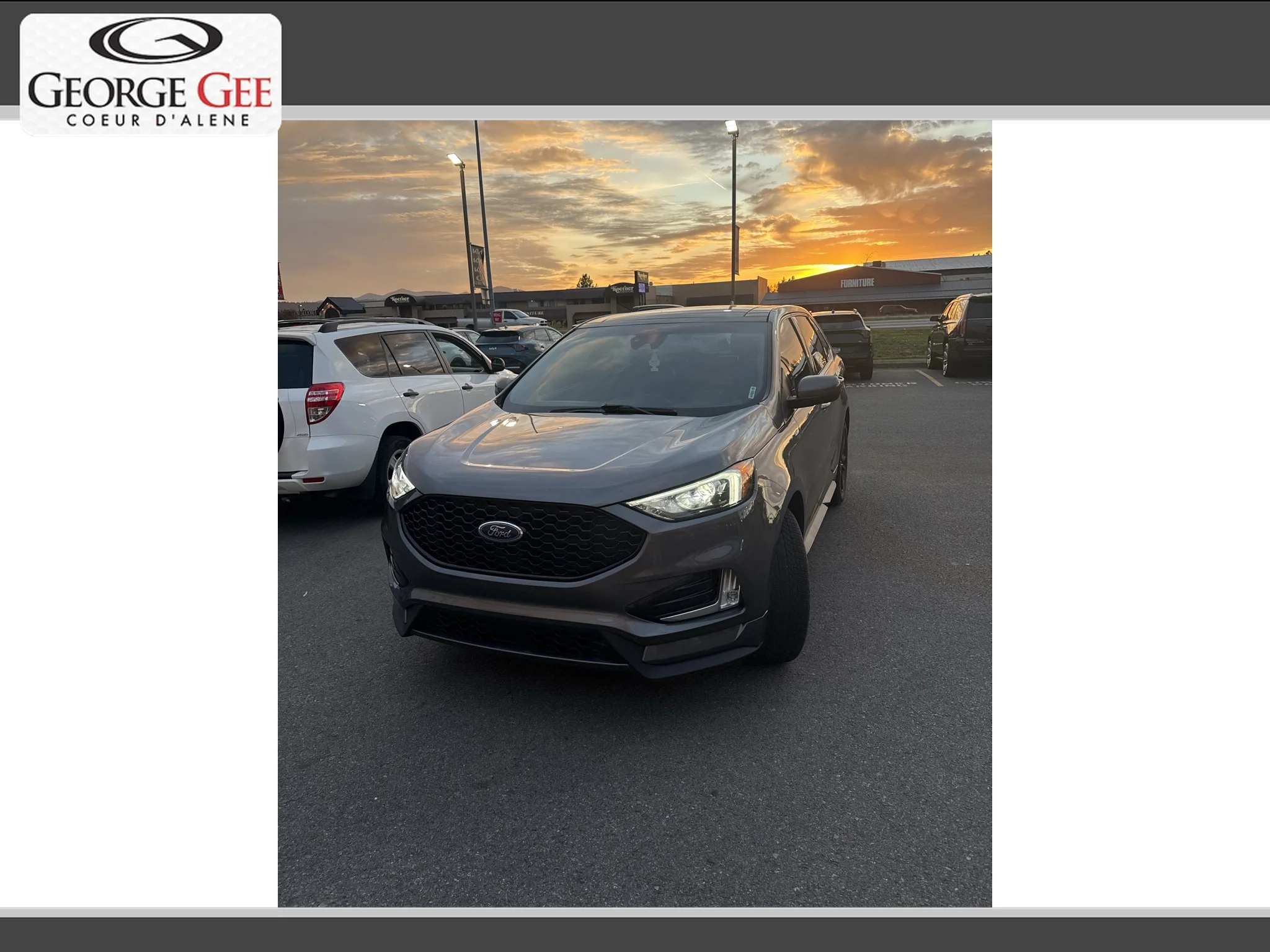 Used 2022 Carbonized Grey Metallic Ford ST Line image 1