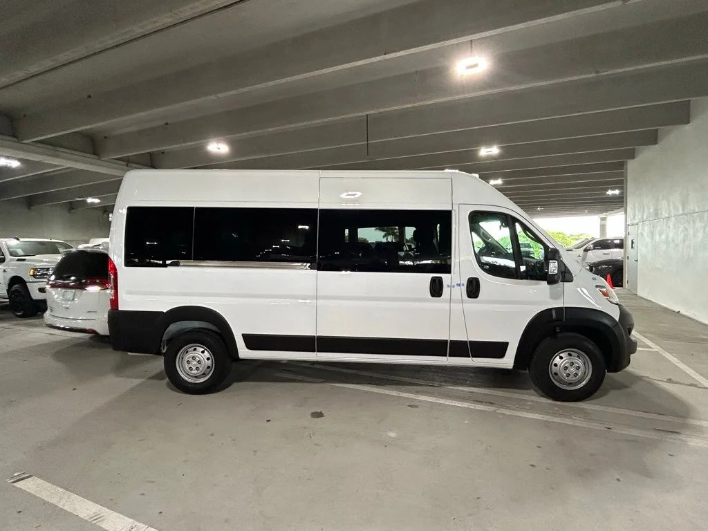 Used 2023 Bright White Clearcoat Ram High Roof image 2