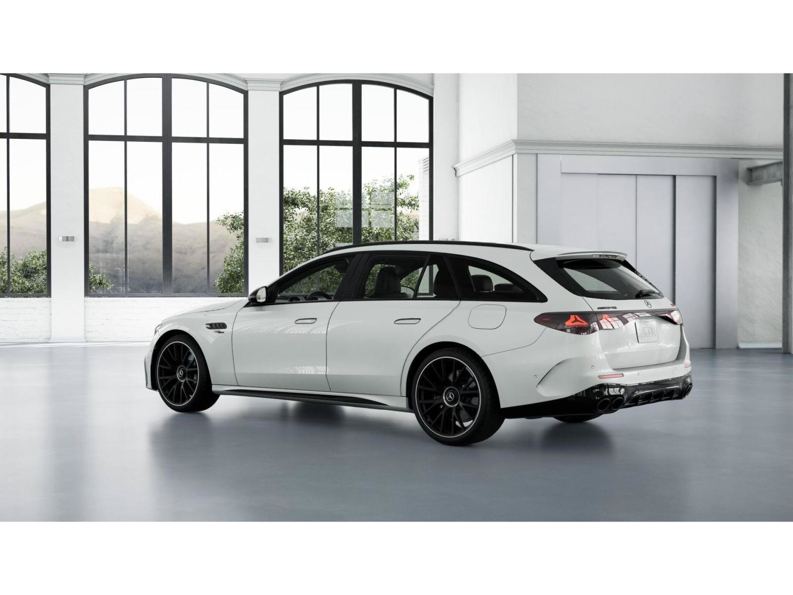 New 2027 MANUFAKTUR Moonlight White Metallic Mercedes-Benz AMG® E 53 Hybrid Wagon image 30