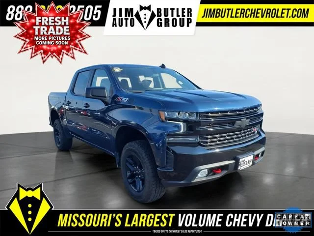 Used 2021 NORTHSKY BLUE METALLIC Chevrolet LT Trail Boss image 24