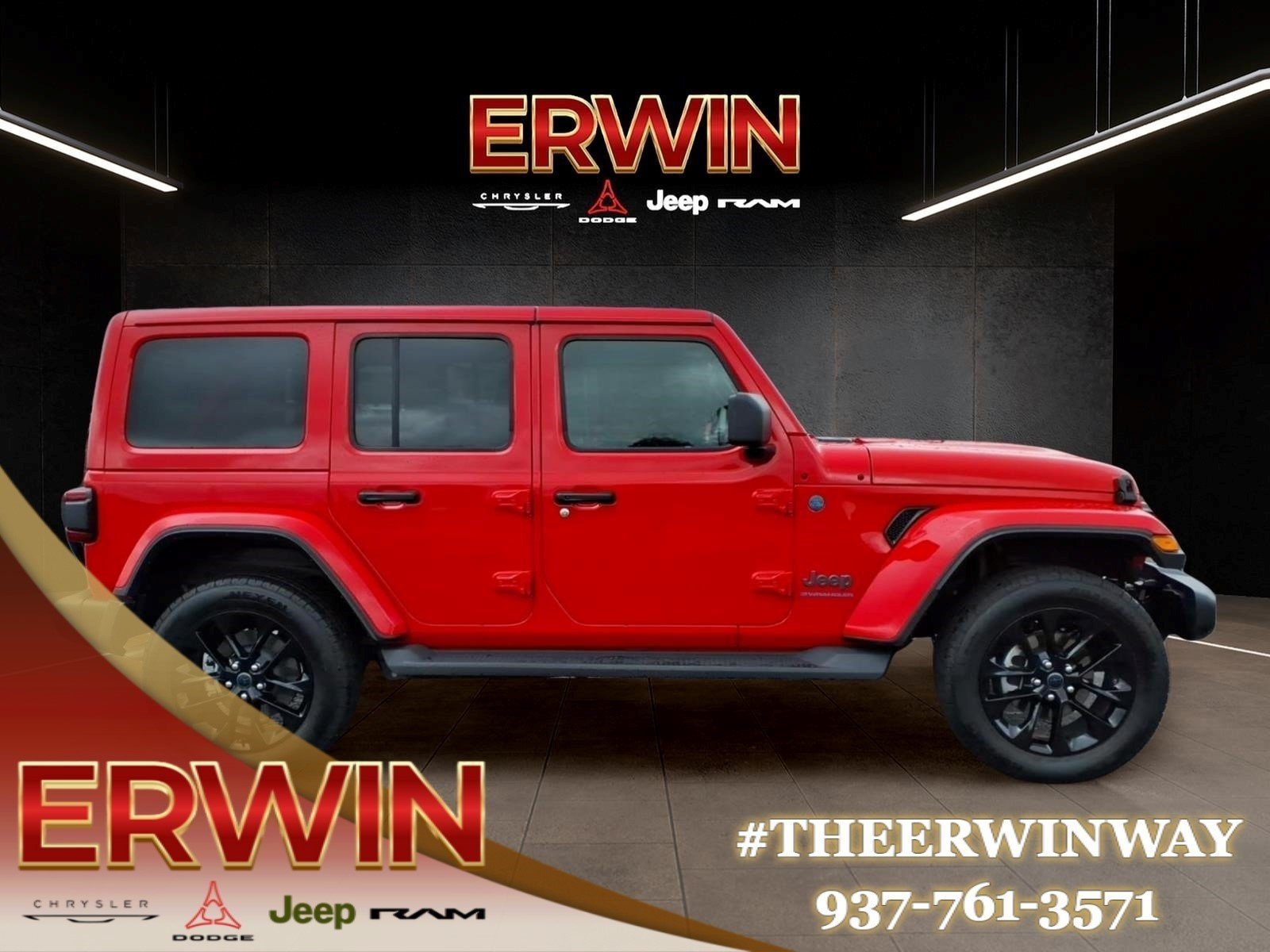 Used 2025 Red Jeep Sahara 4xe image 8