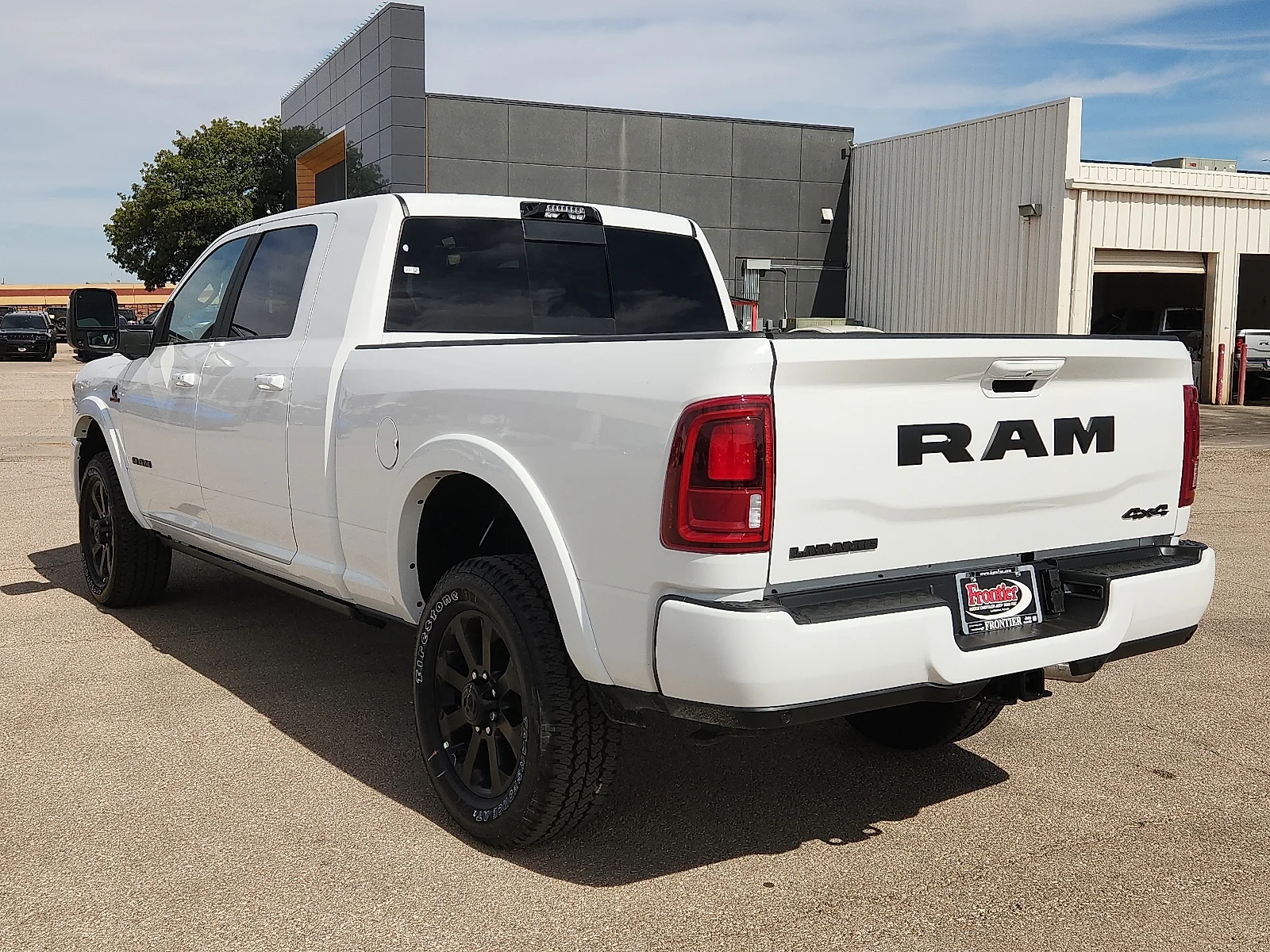 New 2027 Bright White Clear-Coat  Paint Ram LARAMIE MEGA CAB 4X4 6