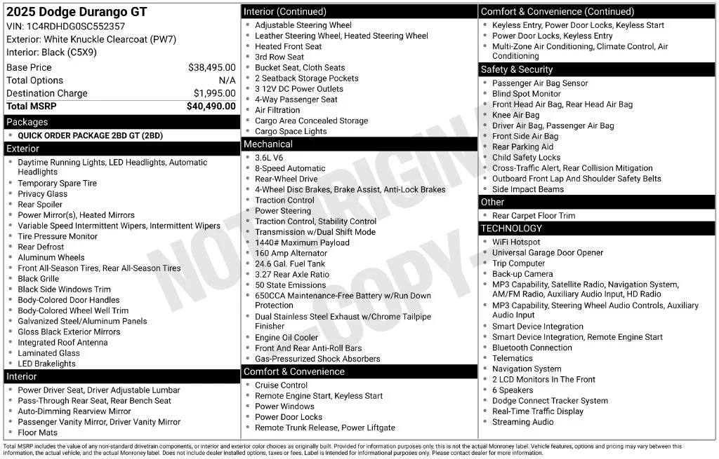 Used 2025 White Dodge GT image 41