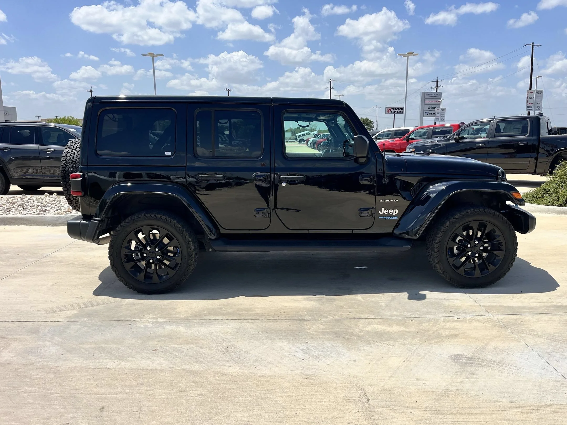 Used 2022 Black Jeep Unlimited Sahara 4xe image 2