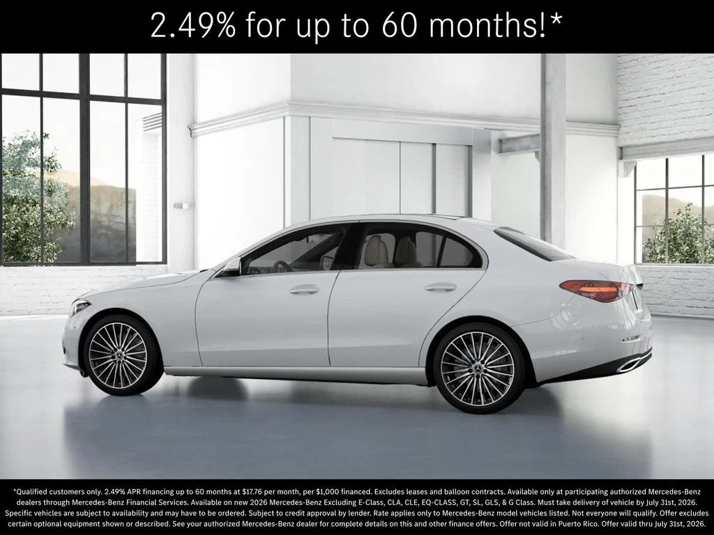 New 2026 Polar White Mercedes-Benz C 300 image 74