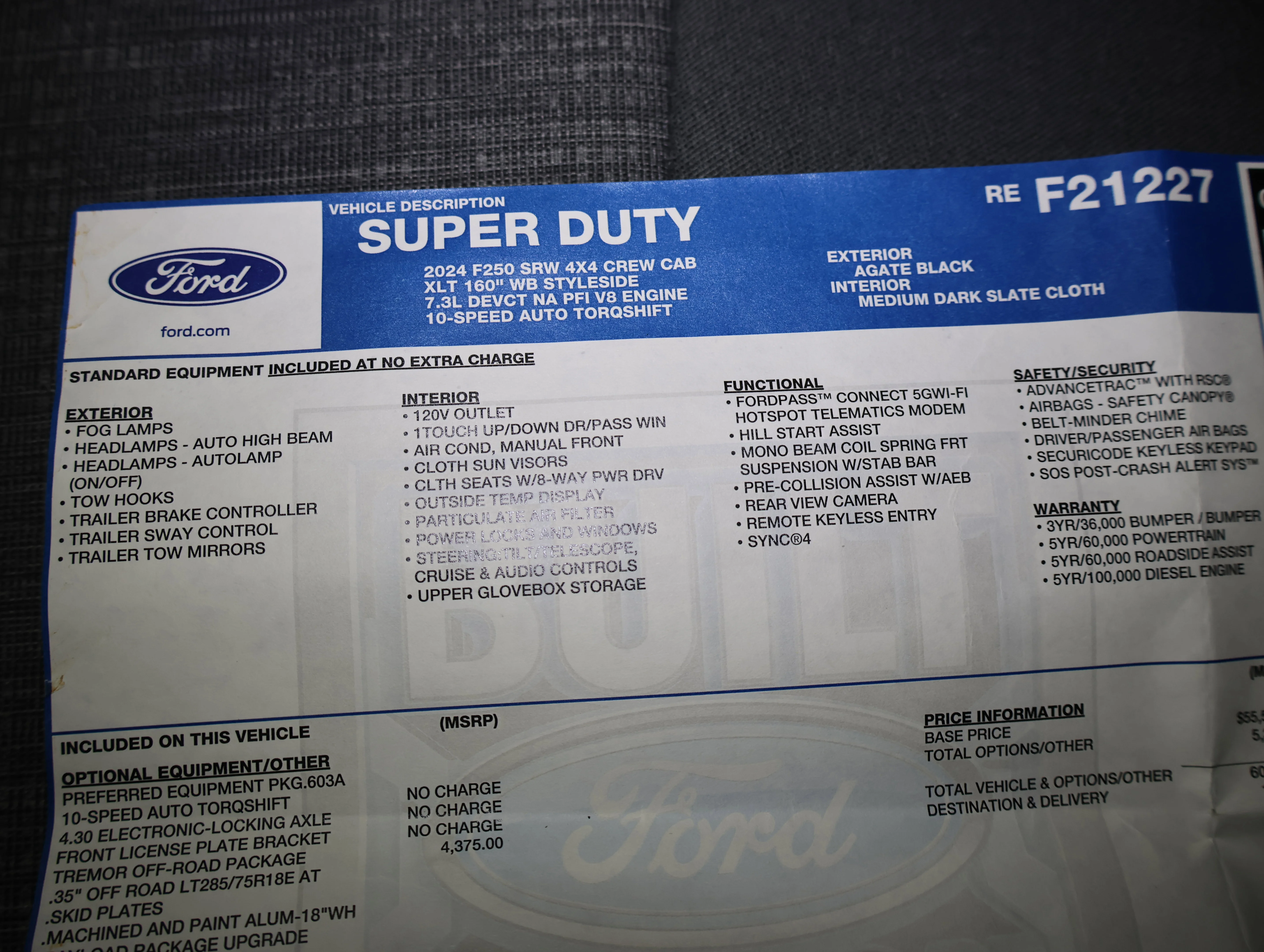 Used 2024 Agate Black Metallic Ford XLT image 56
