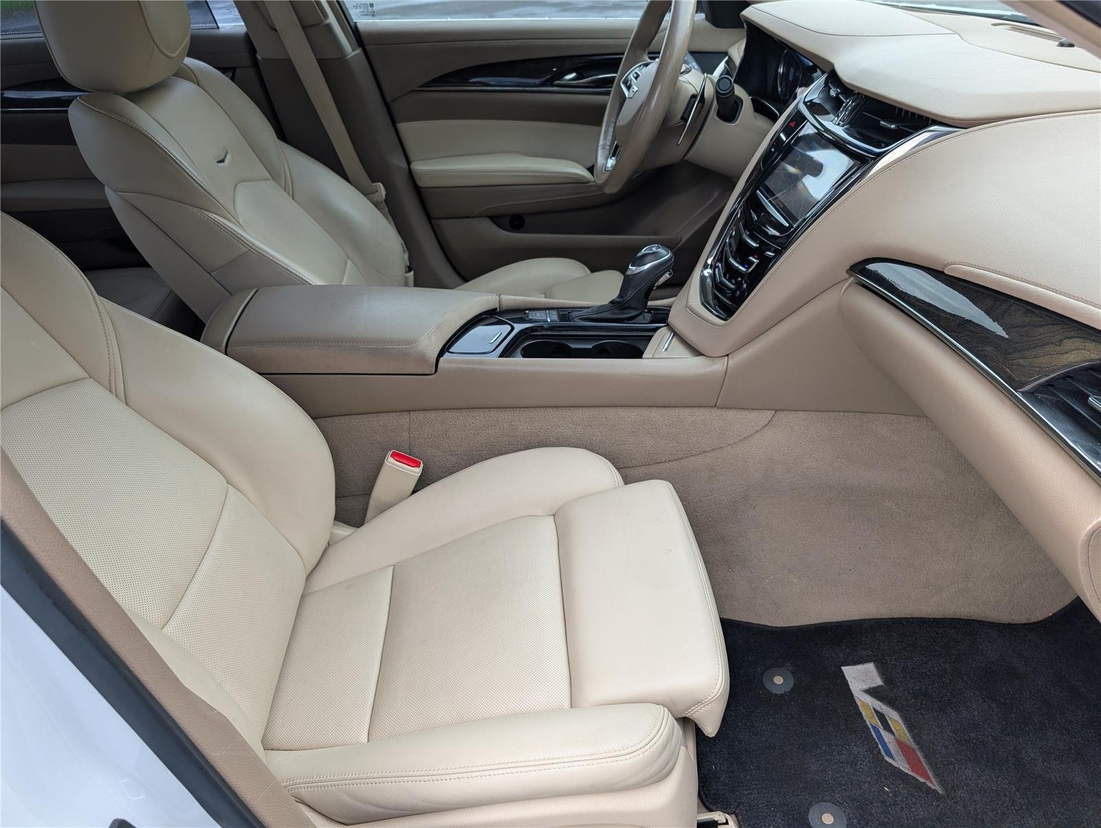 Used 2016 CRYSTAL WHITE TRICOAT Cadillac V-Sport Premium RWD image 37
