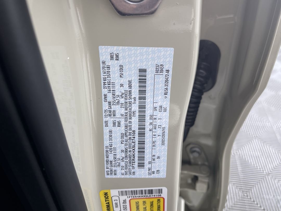 New 2025 Desert Sand Ford Lariat image 12
