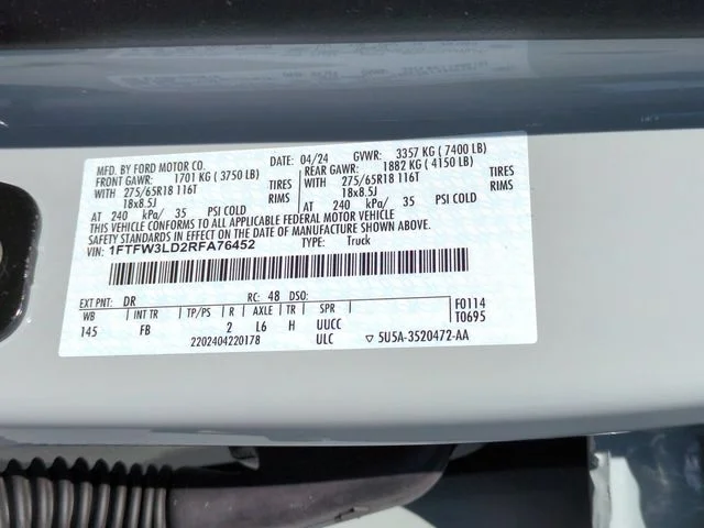 Used 2024 White Ford XLT image 36