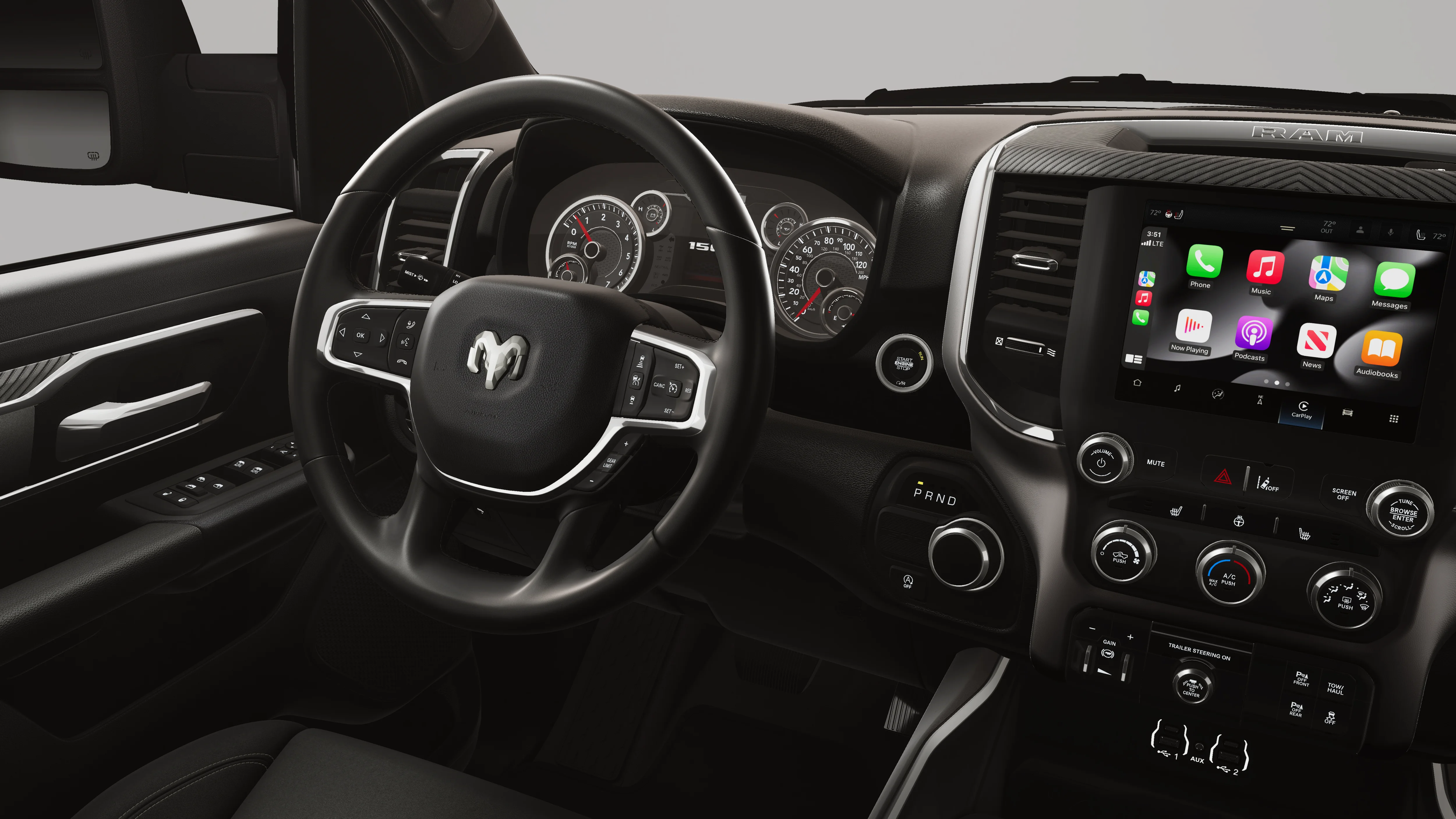 New 2026 Diamond Black Crystal Pearl-Coat Exterior Paint RAM Big Horn/Lone Star image 21