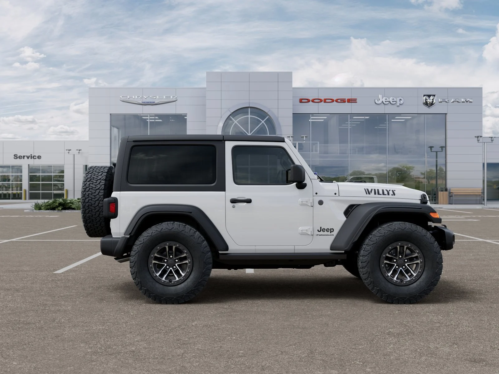 New 2026 Bright White Clear-Coat Exterior Paint Jeep Willys image 48