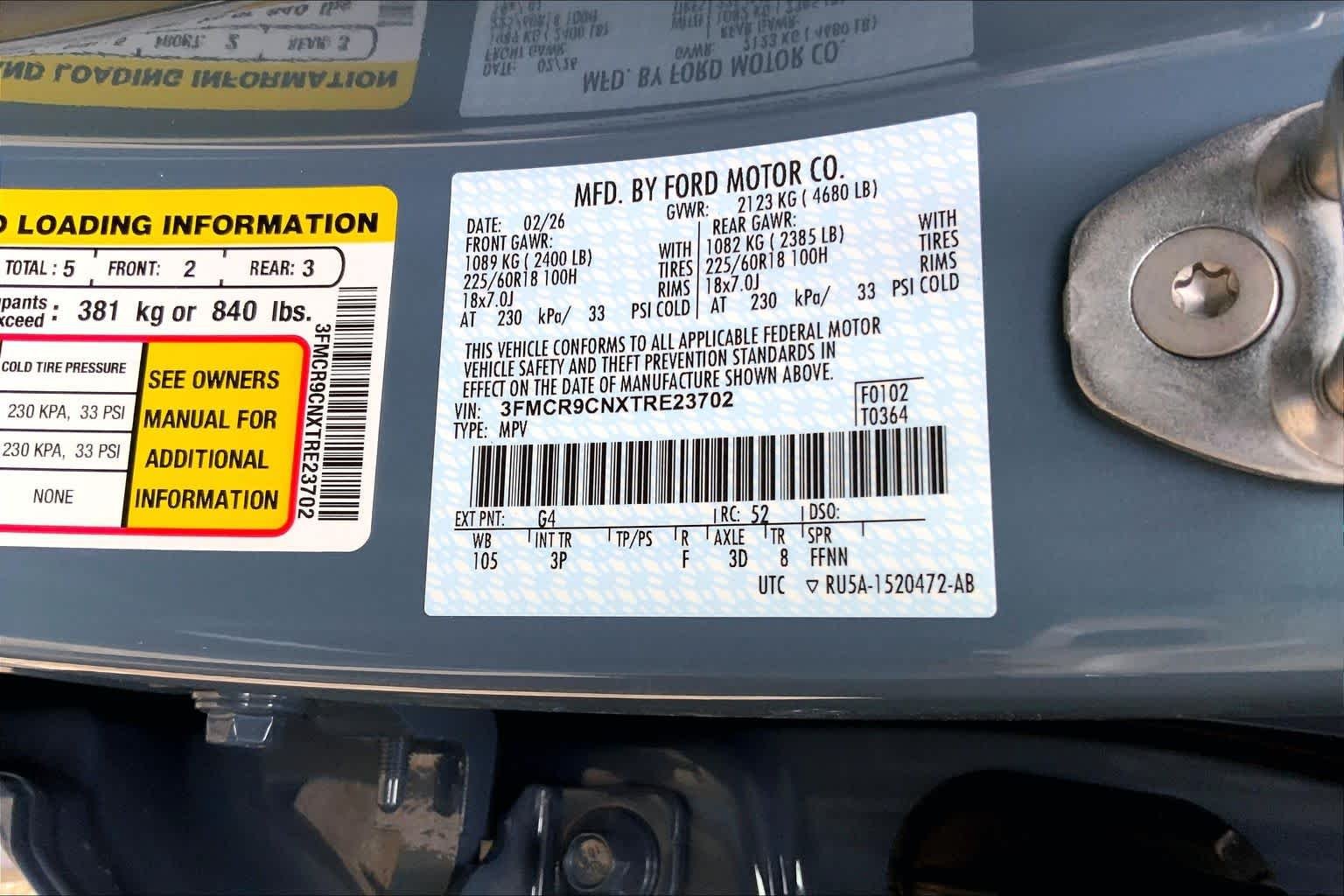 New 2026 Azure Gray Metallic Tri-Coat Ford Outer Banks® image 18