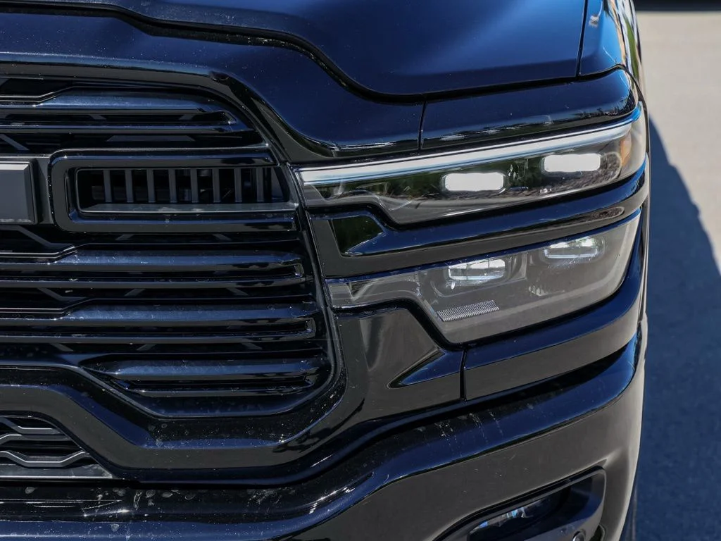 New 2026 Diamond Black Crystal Pearl-Coat Exterior Paint RAM Laramie Night Edition Mega Cab image 33