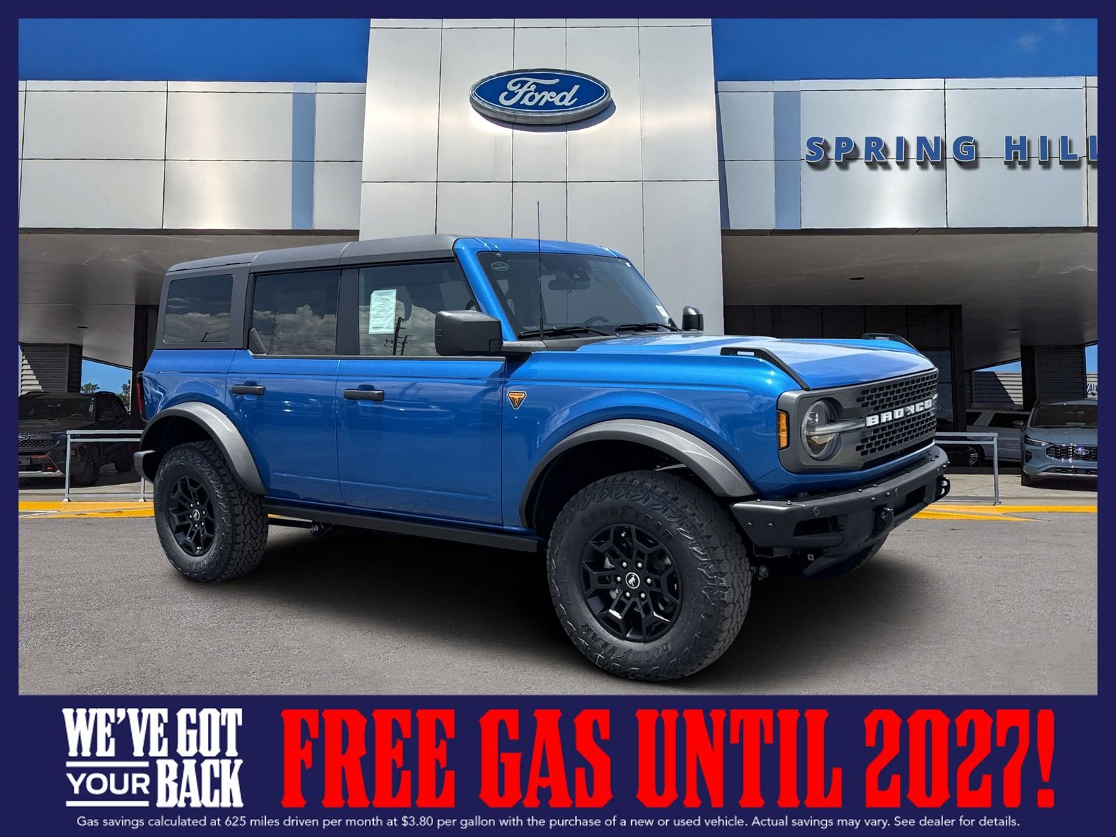 New 2026 Velocity Blue Metallic Ford Badlands image 1