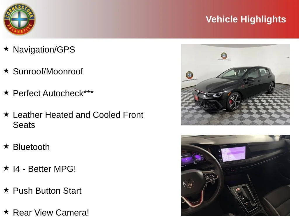 Used 2024 Volkswagen Golf GTI SE with VIN WVW3A7CD0RW221450 for sale in Elk River, Minnesota