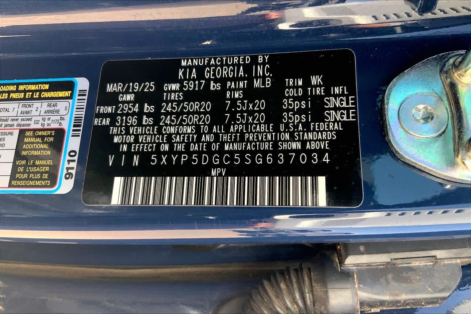 Used 2025 Midnight Lake Blue Kia SX X-Line image 31