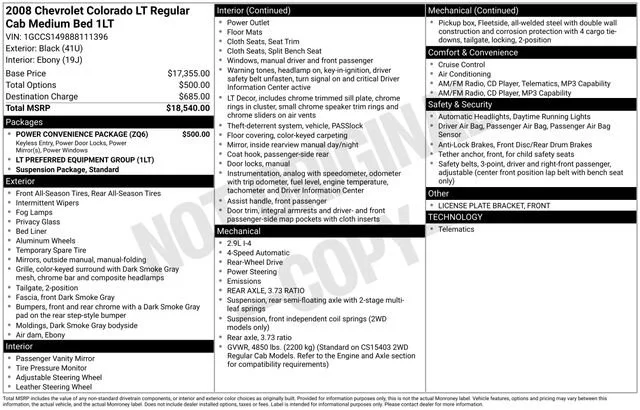 Used 2008 Black Chevrolet LT w/1LT image 11