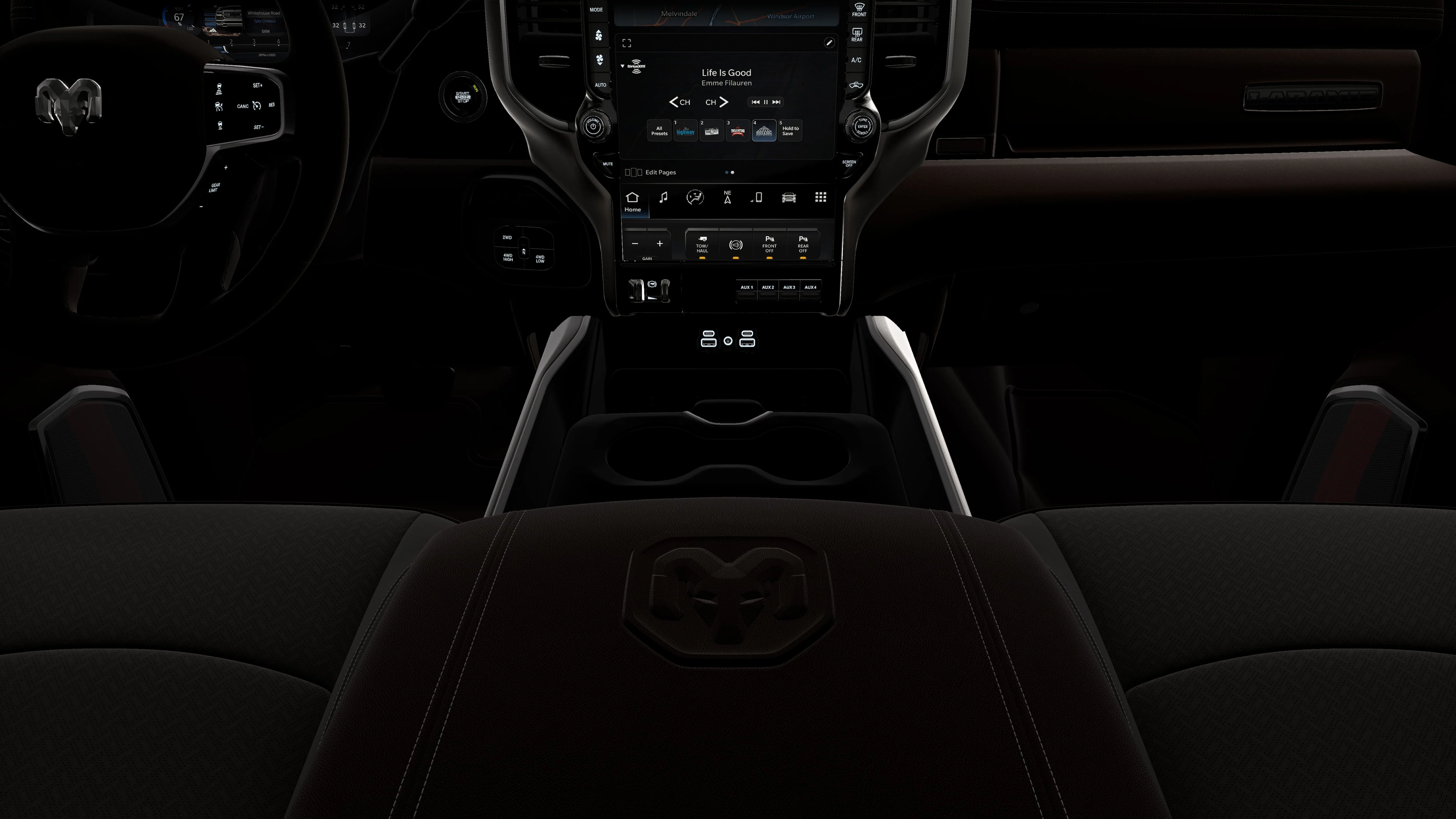 New 2026 Molten Red Pearl-Coat Exterior Paint RAM LARAMIE image 5