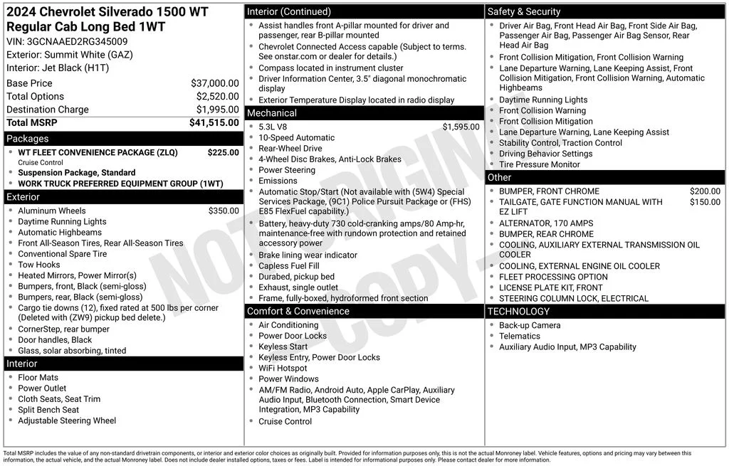 Certified Used 2024 Summit White Chevrolet WT image 25