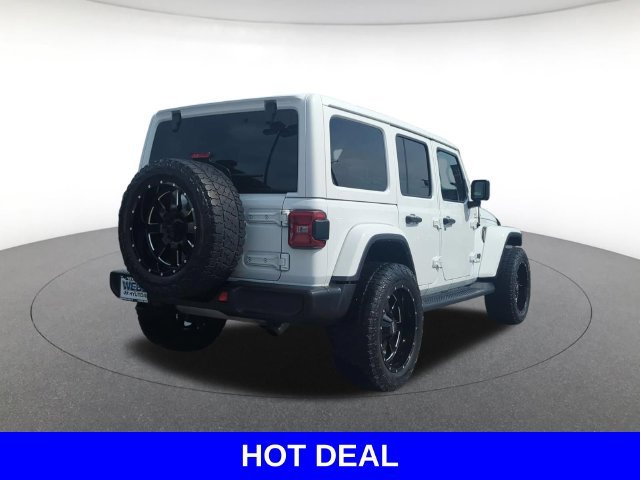 Used 2021 White Jeep Unlimited Sahara Altitude image 8