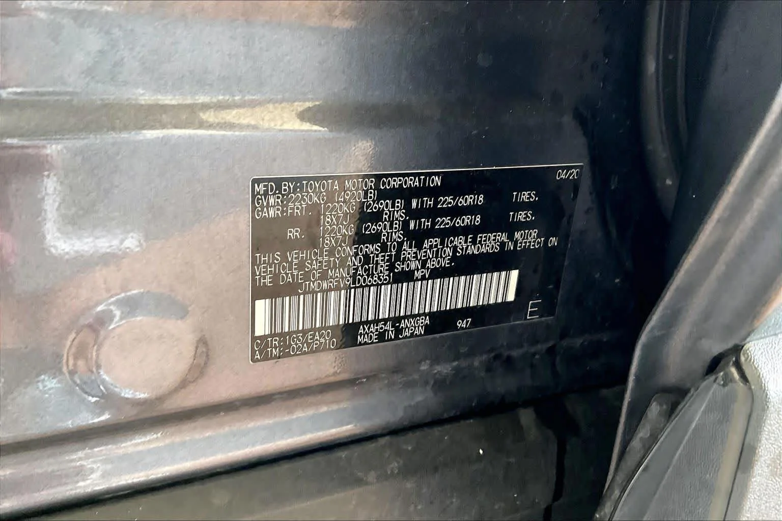 Used 2020 Magnetic Gray Metallic Toyota Hybrid Limited image 35