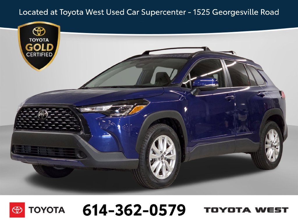Certified Used 2023 Blue Toyota LE image 1