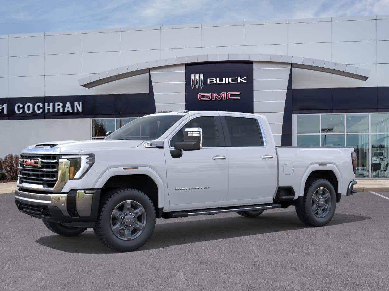 New 2026 Glacier White Tricoat GMC SLT image 2