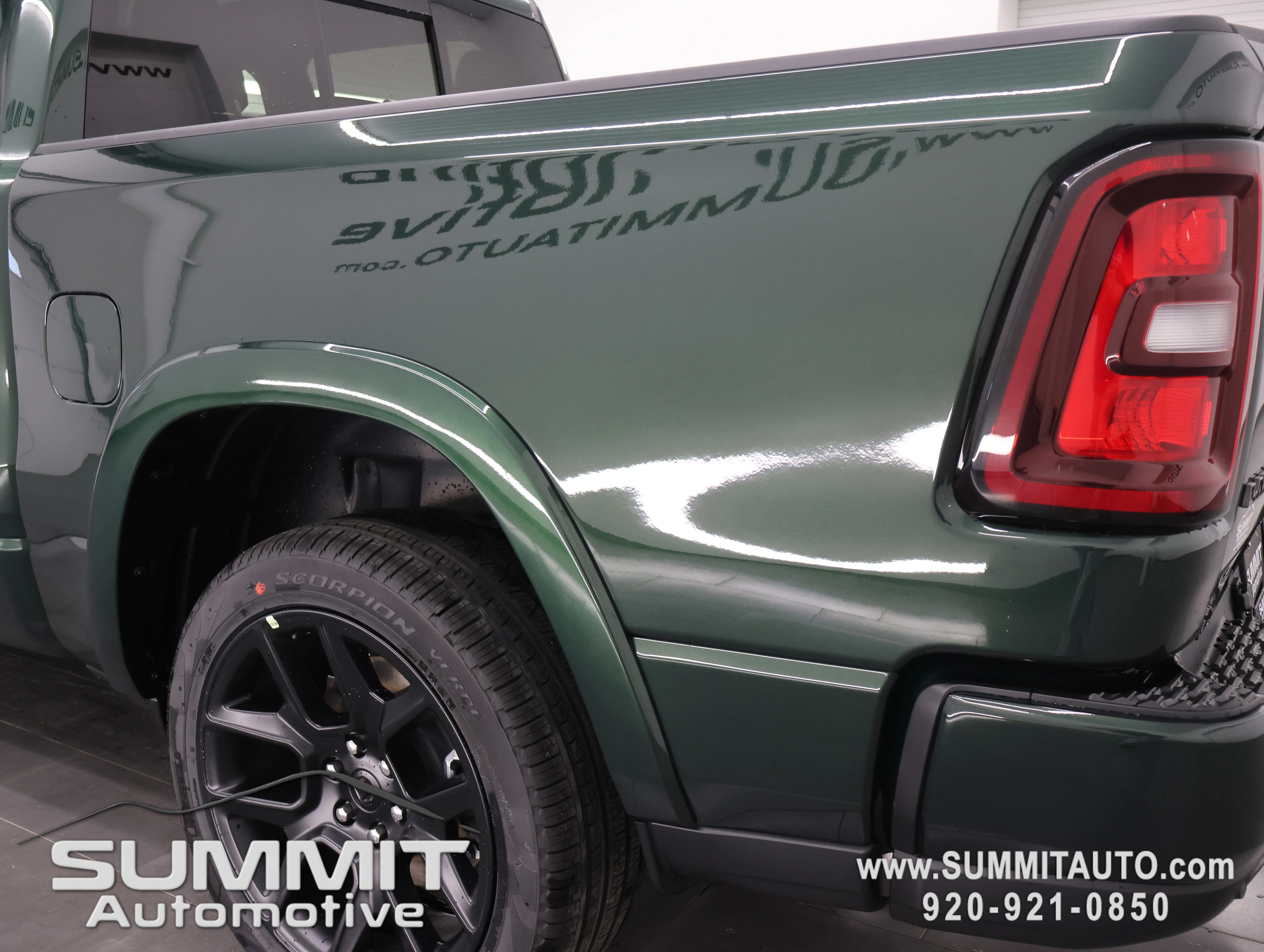 New 2026 Serrano-Green Metallic Exterior Paint RAM Laramie image 35