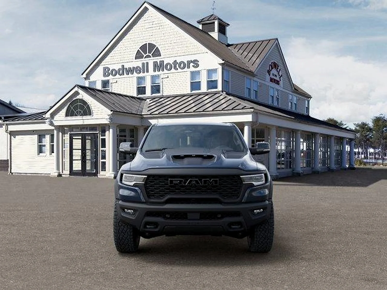New 2026 Forged Blue Metallic Exterior Paint RAM RHO 4x4 Crew Cab 5