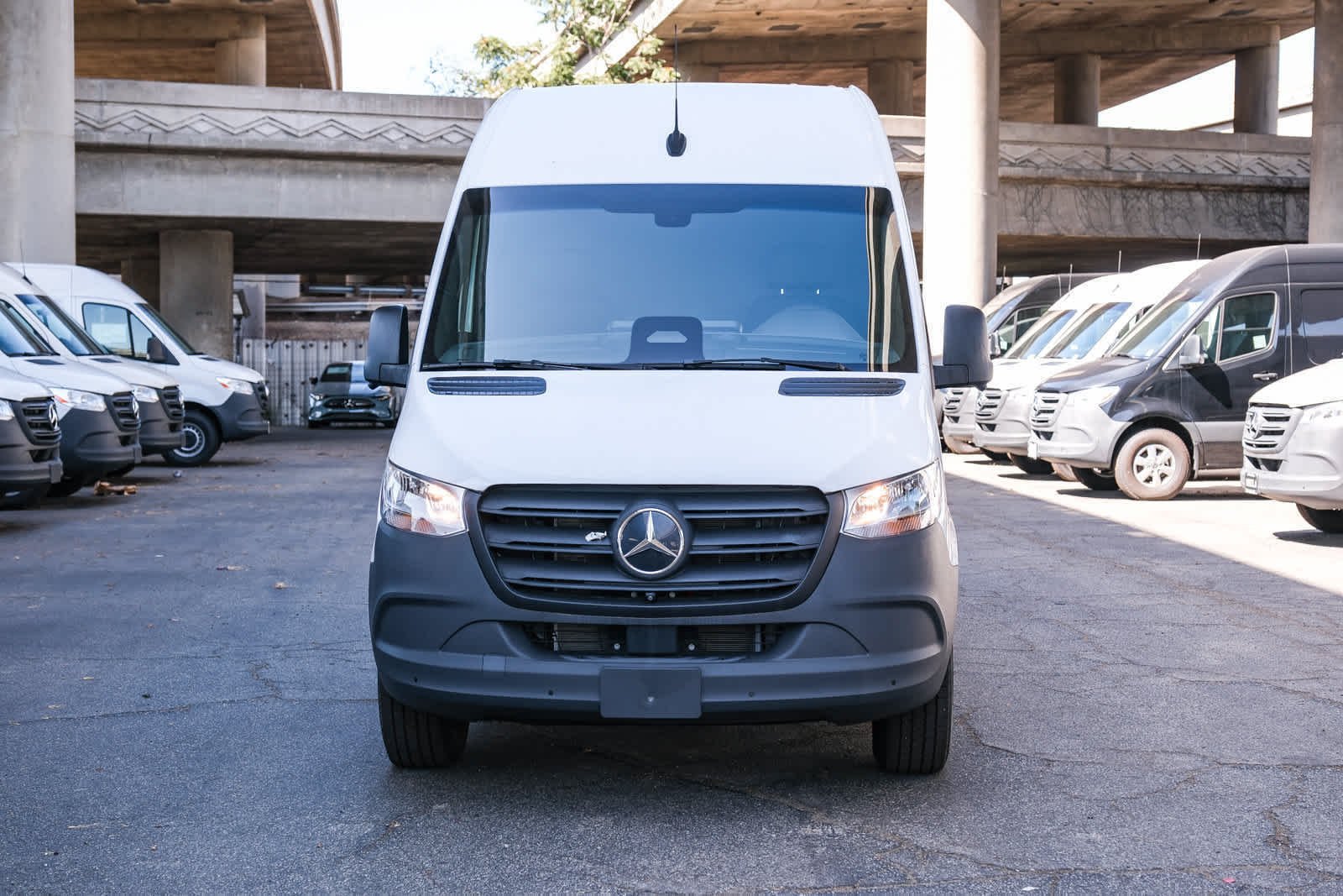 New 2025 Arctic White Mercedes-Benz Cargo 170 WB High Roof RWD Electric Motor image 2
