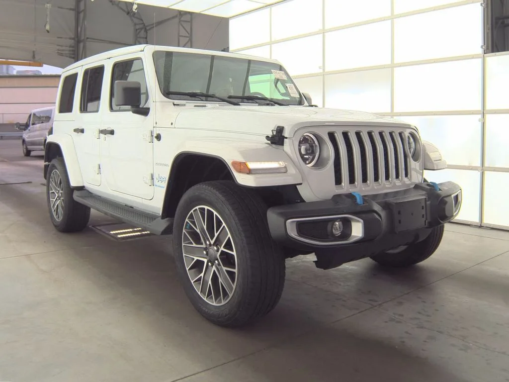Used 2023 White Jeep Sahara 4xe image 3