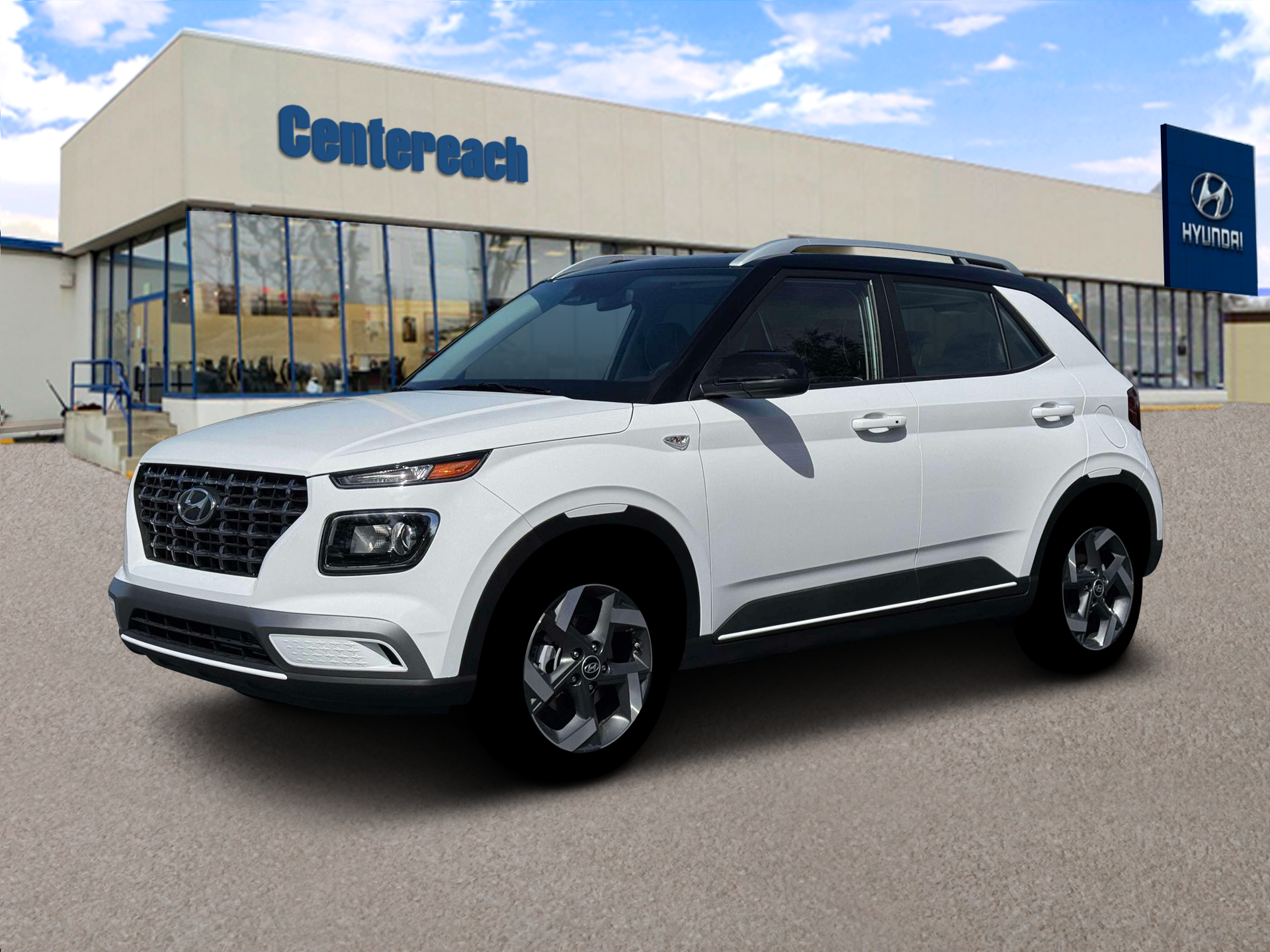 New 2026 Lunar White w/Black Roof Hyundai SEL w/Two-Tone Roof image 2
