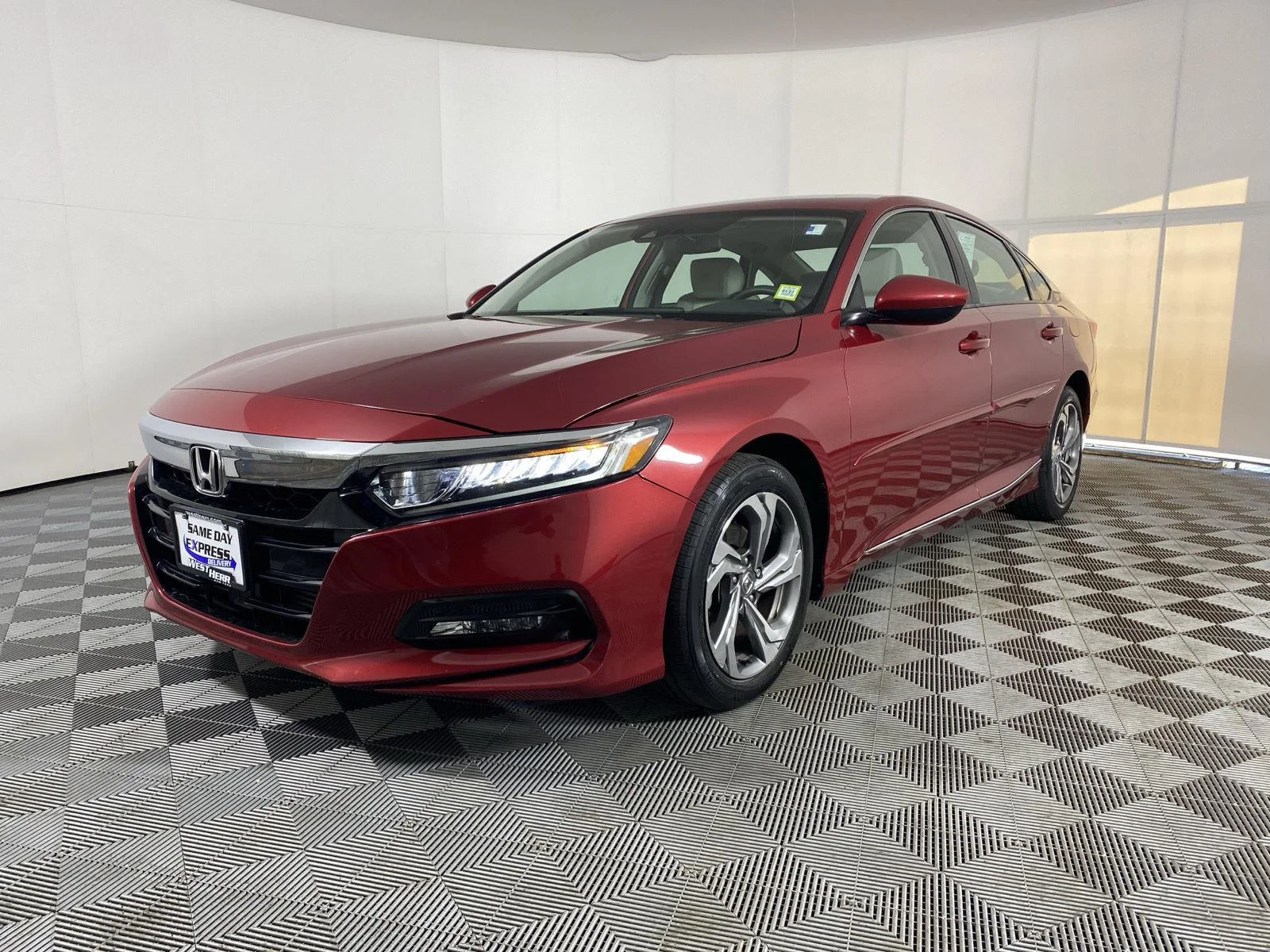Used 2018 Radiant Red Metallic Honda EX 1.5T image 3