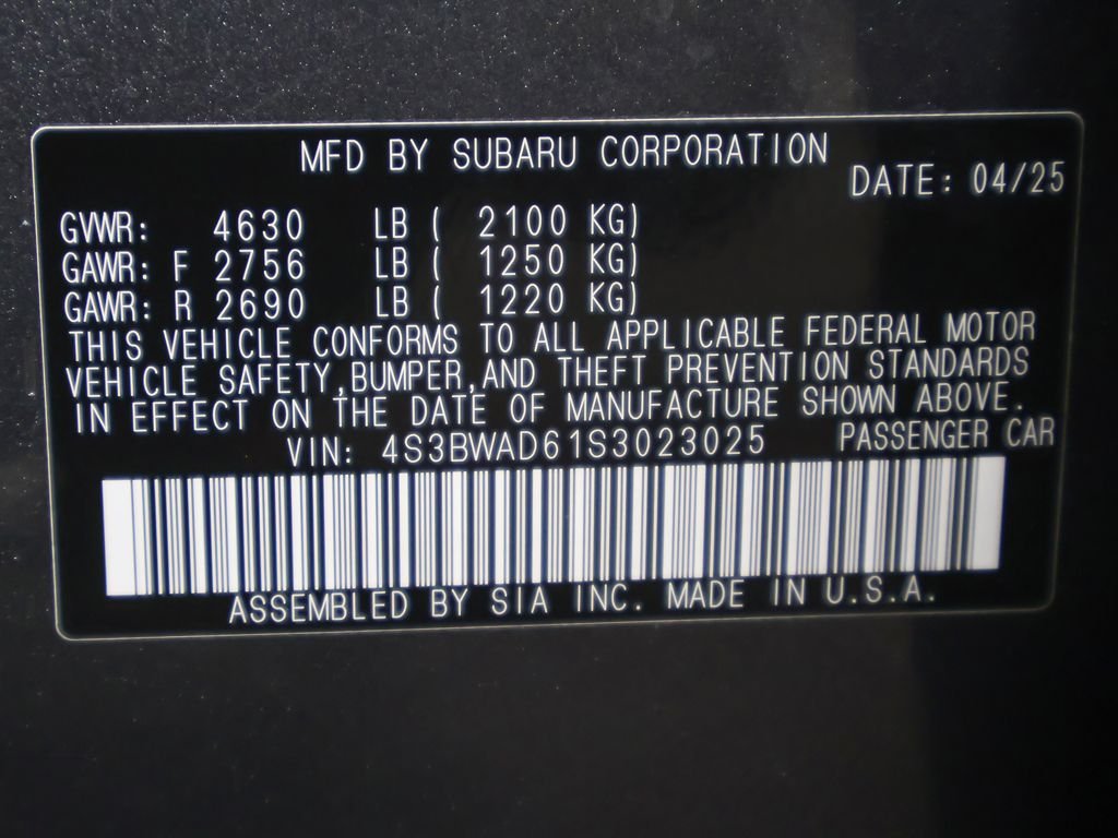2025 Subaru Legacy Premium - Photo 40