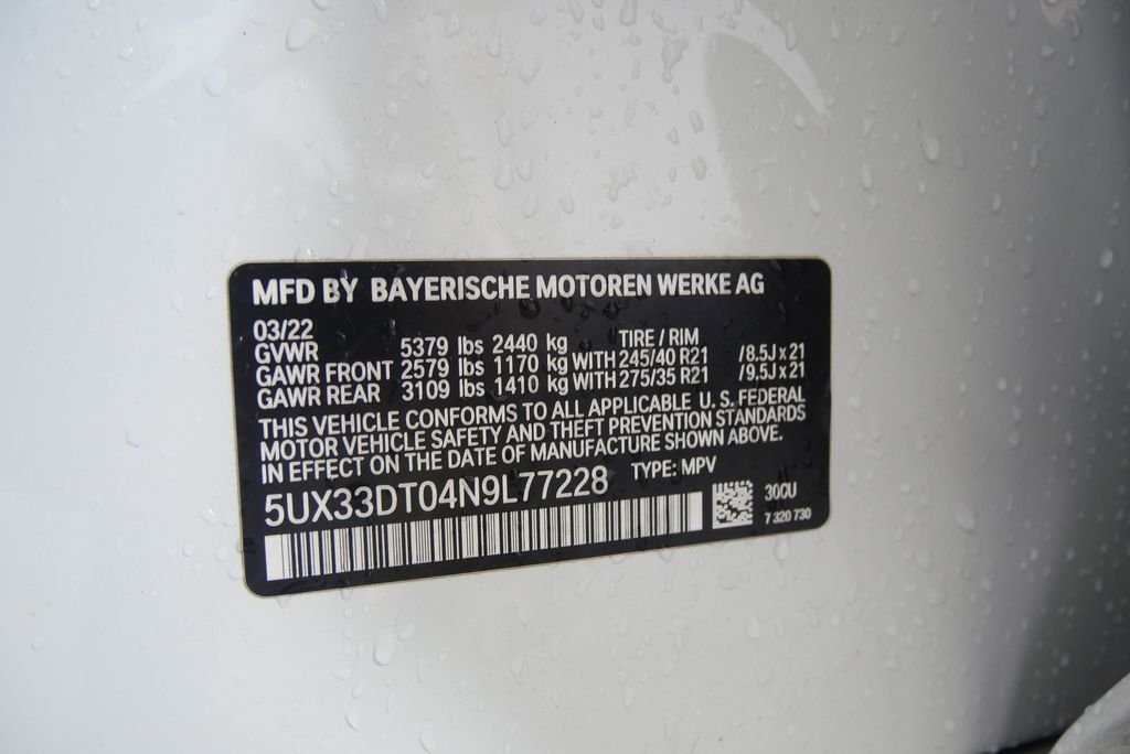 Used 2022 Alpine White BMW xDrive30i image 26