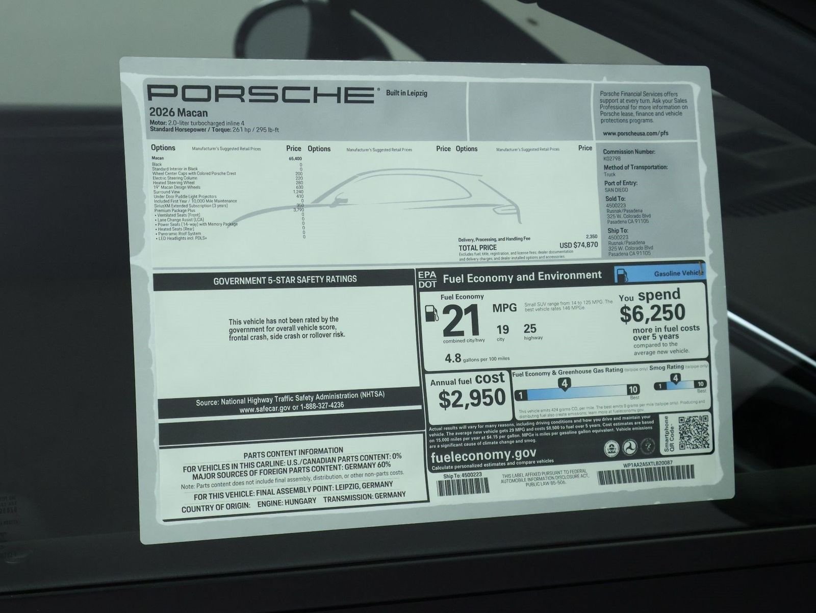 New 2026 Black Porsche  image 25
