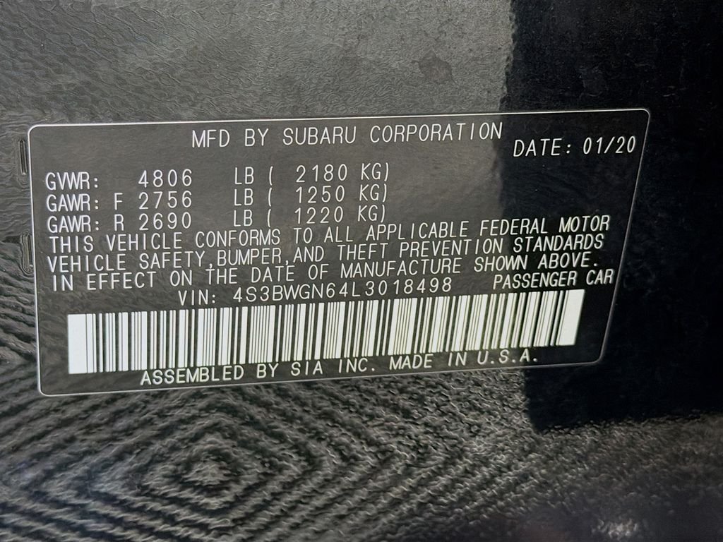 Used 2020 Black Subaru Limited XT image 34