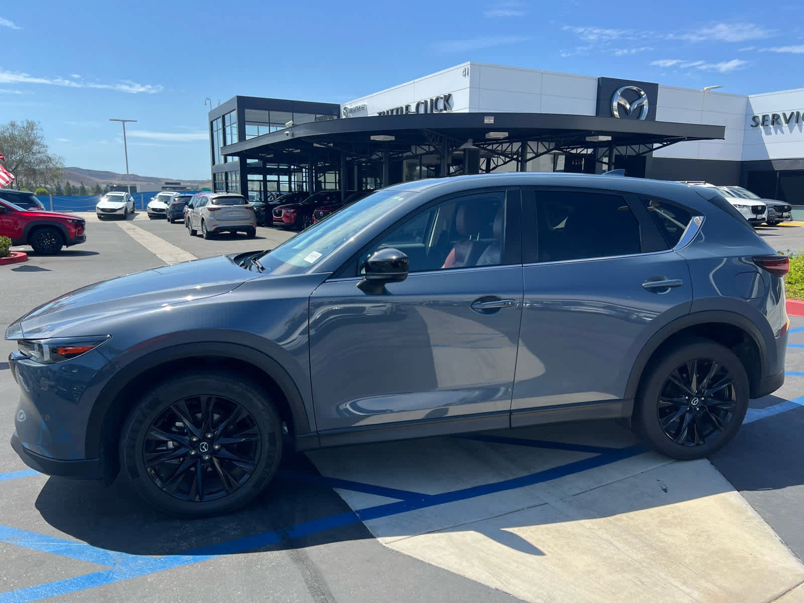 Used 2025 Polymetal Gray Metallic Mazda 2.5 S Carbon Edition image 4